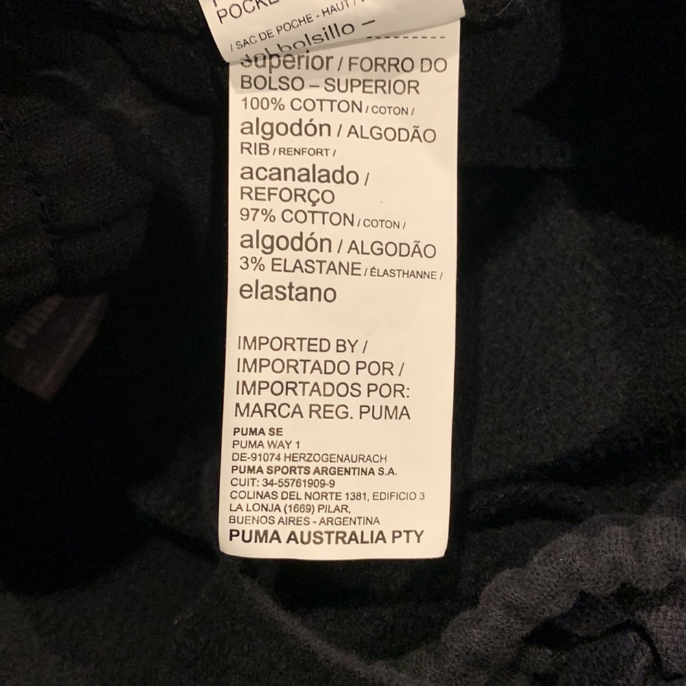 Puma Black Sweatpants - Picture 5 of 6